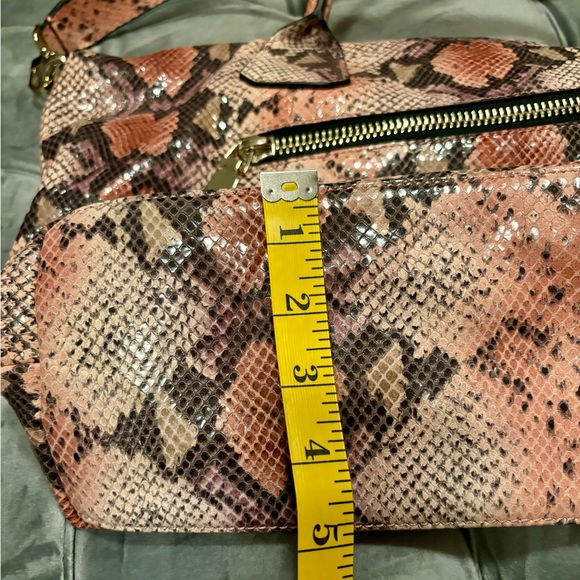 Trina Turk leather snakeskin print handbag NWT - Picture 11 of 11
